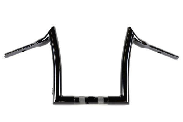 FACTORY 47 Gloss Black 1 1/2 in. Signature 12 in. Rise Handlebar - hb1825012b