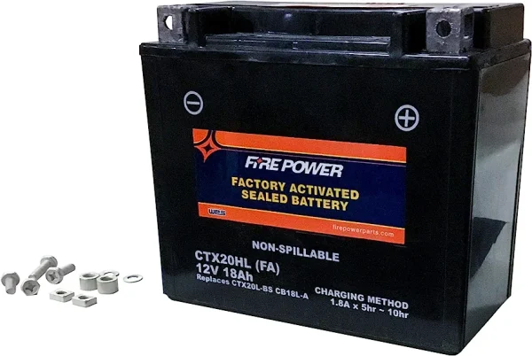 FIRE POWER Sealed Factory Activated Battery - CTX20HL-BS(FA)