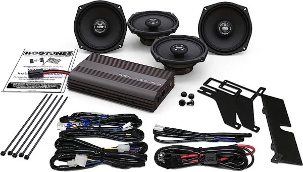 HOGTUNES Big Ultra Amp/Front and Rear Speaker Kit - REV-450U KIT-AA