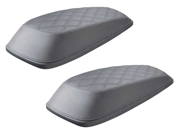 SADDLEMEN Lattice Stitch Saddlebag Lid Covers - L870-14-LS