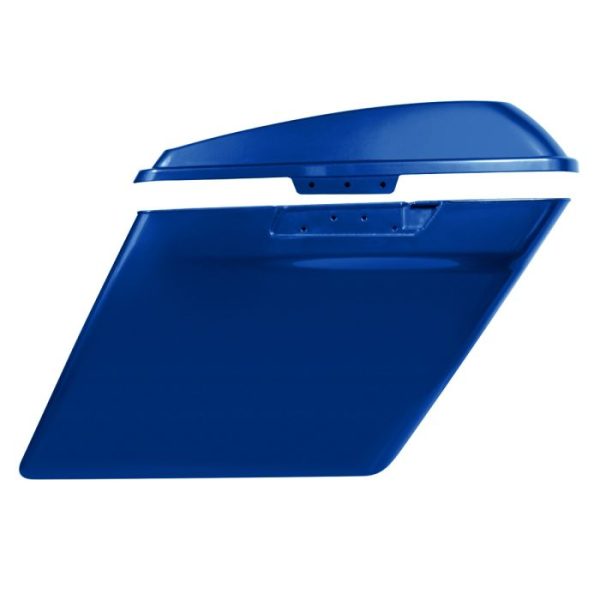 HOGWORKZ Superior Blue 4" Dual Cut Stretched Saddlebags - HW151006 - Image 3