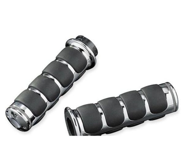 KURYAKYN Chrome ISO Grips - 6227