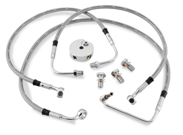 TWIN POWER Rear Stainless Steel Brake Line Kit - HD4032-2R